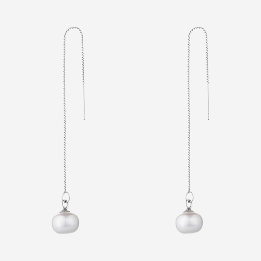 925 Silver Pearl Drop Earrings