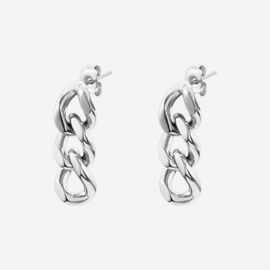 Titanium Chain Link Earrings