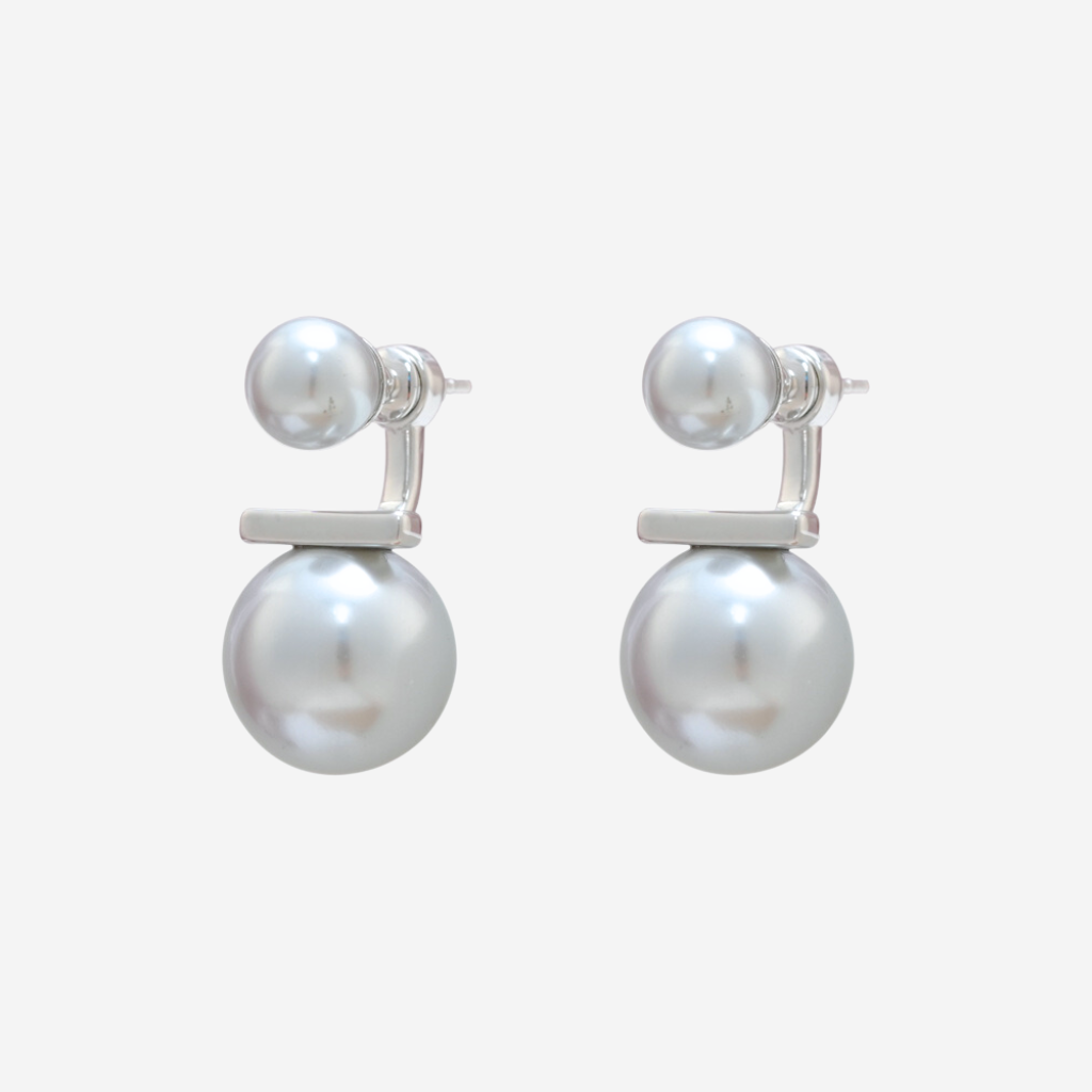 925 Silver Needle Pearl Earrings