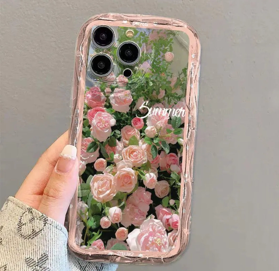 Rose Garden Curved Edge Soft Phone Case