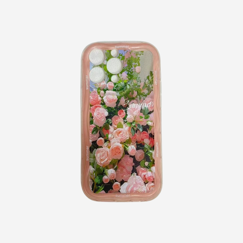 Rose Garden Curved Edge Soft Phone Case